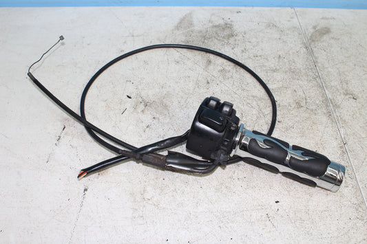 00-03 Harley Davidson Dyna Low Rider Right Hand Controls w/ Throttle *CUT WIRES*