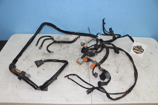 00-03 Harley Davidson Dyna Low Rider Main Wire Harness NON EFI w/ Battery Cables