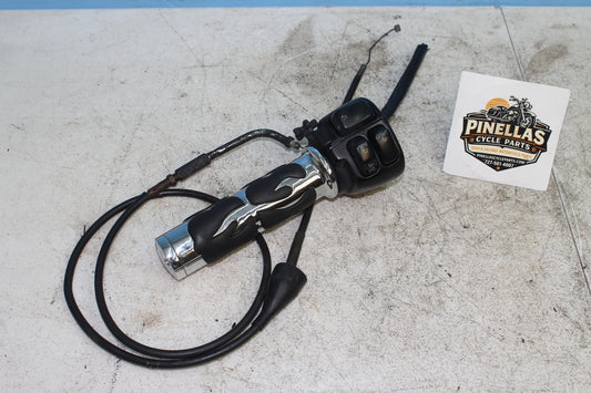 00-03 Harley Davidson Dyna Low Rider Right Hand Controls w/ Throttle *CUT WIRES*