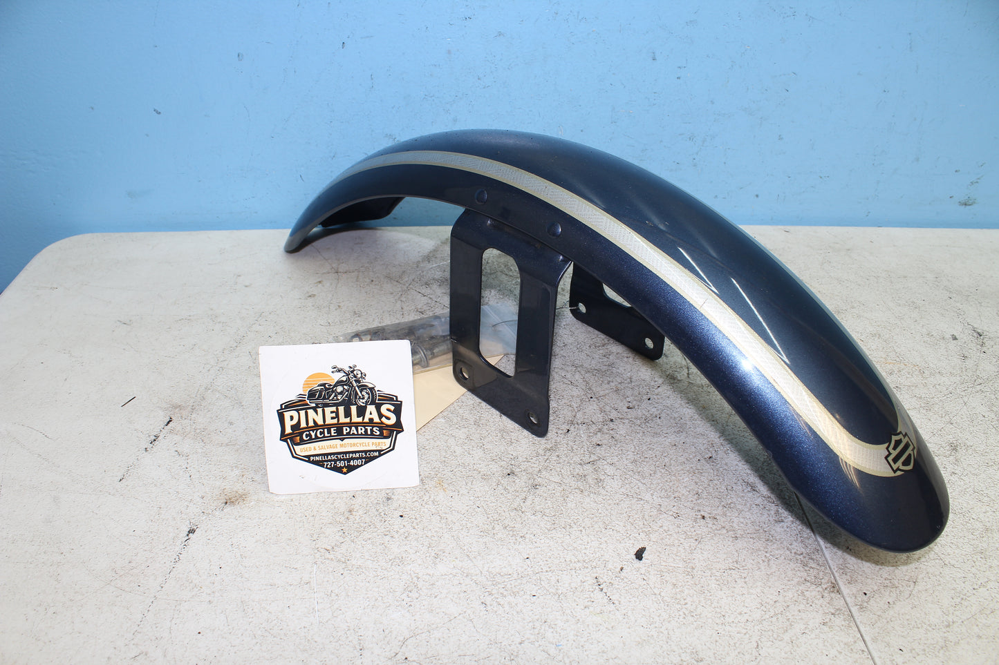 00-03 Harley Davidson Dyna Low Rider FXDL OEM Front Fender 58998-83E *DMG RUST*