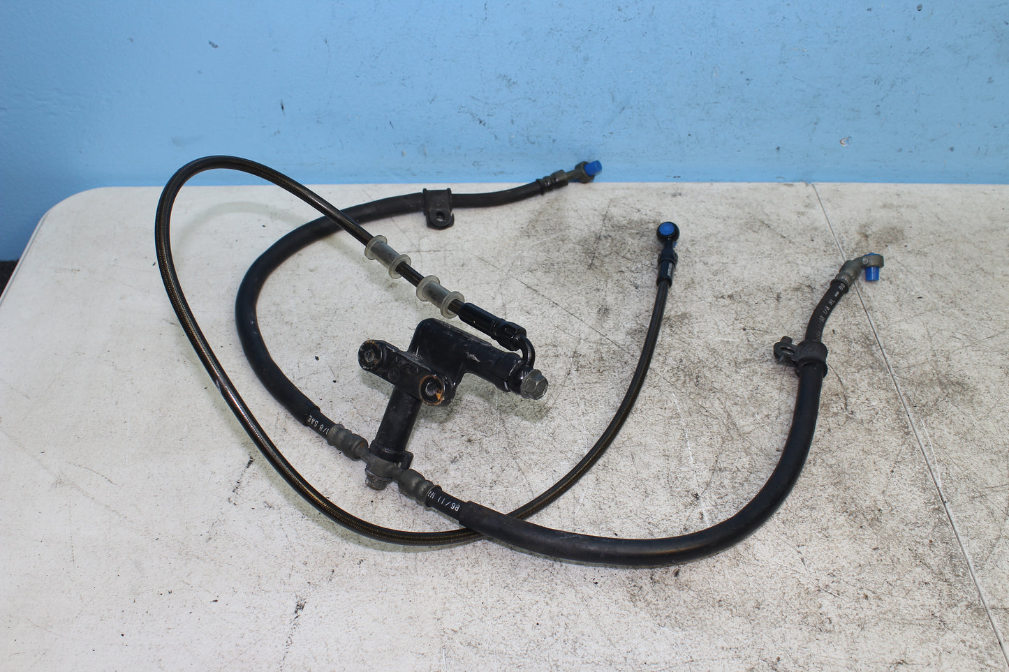 99-03 Yamaha Road Star Silverado XV1600 Front Brake Line Hose w/ Extended Upper