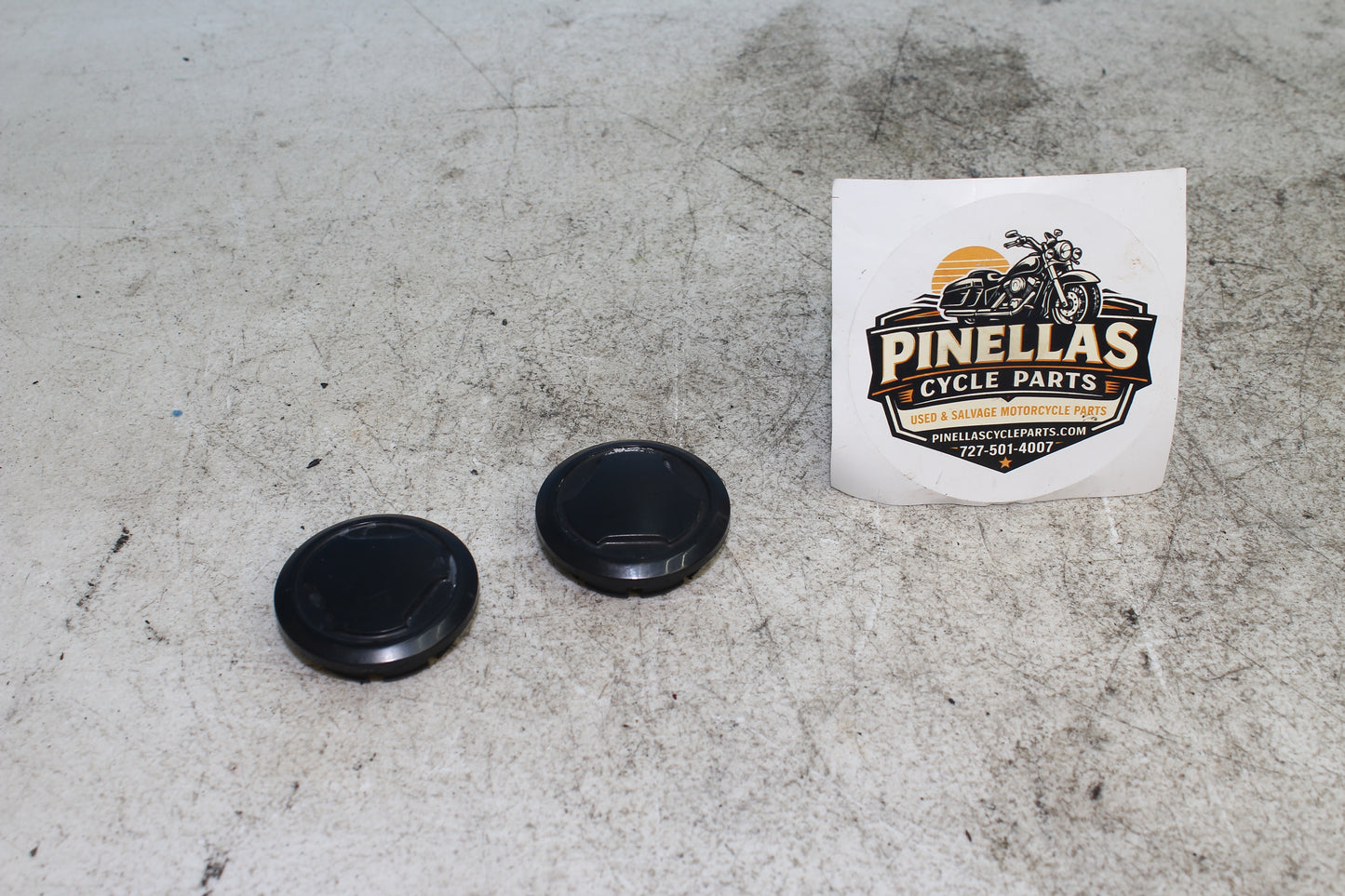 1999-2003 Yamaha Road Star Silverado XV1600 OEM Swing Arm Axle Pivot Bolt Covers