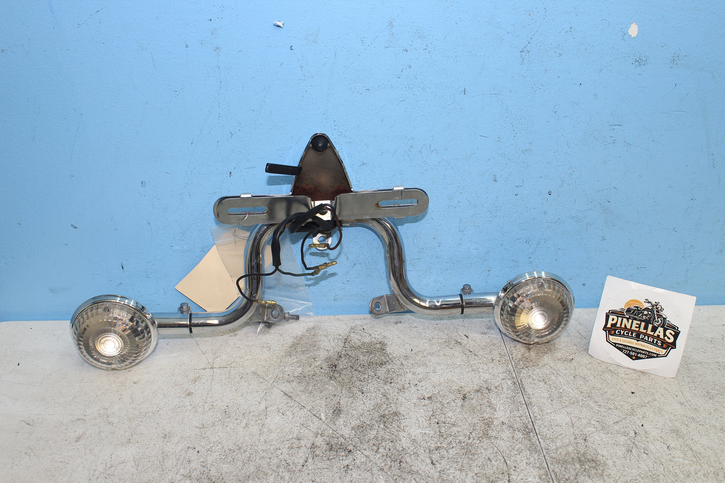 99-03 Yamaha Road Star Silverado XV1600 Rear Turn Signal Light Bar Plate Mount