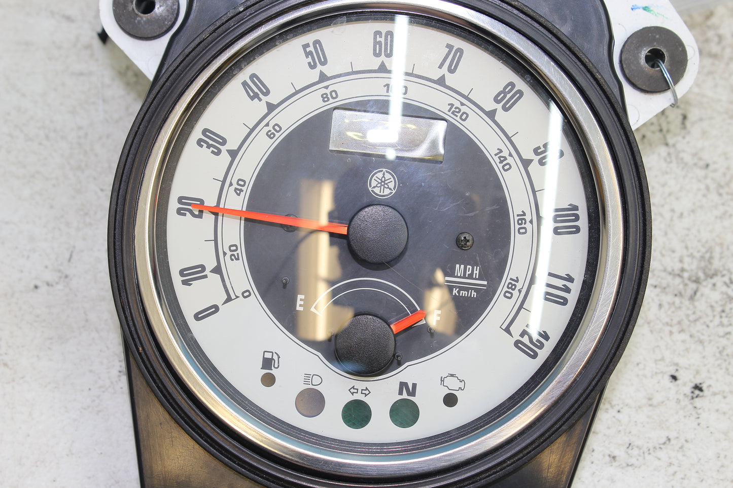 99-03 Yamaha Road Star Silverado XV1600 Speedometer Cluster 14k Miles *SCRN DMG*