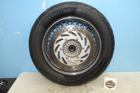 99-03 Yamaha Road Star Silverado XV1600 OEM Rear Rim Wheel *Straight* *BAD TIRE*