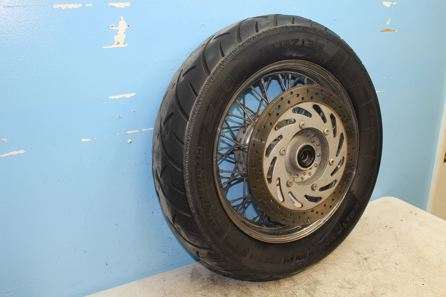 99-03 Yamaha Road Star Silverado XV1600 OEM Rear Rim Wheel *Straight* *BAD TIRE*