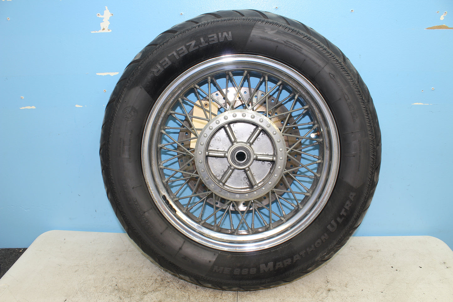 99-03 Yamaha Road Star Silverado XV1600 OEM Rear Rim Wheel *Straight* *BAD TIRE*