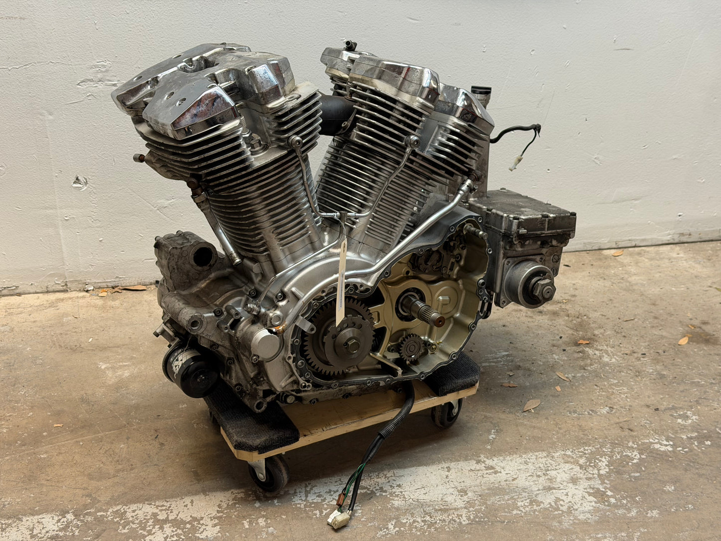 99-03 Yamaha Road Star Silverado XV1600 OEM Engine Transmission RUNS *NO CLUTCH*