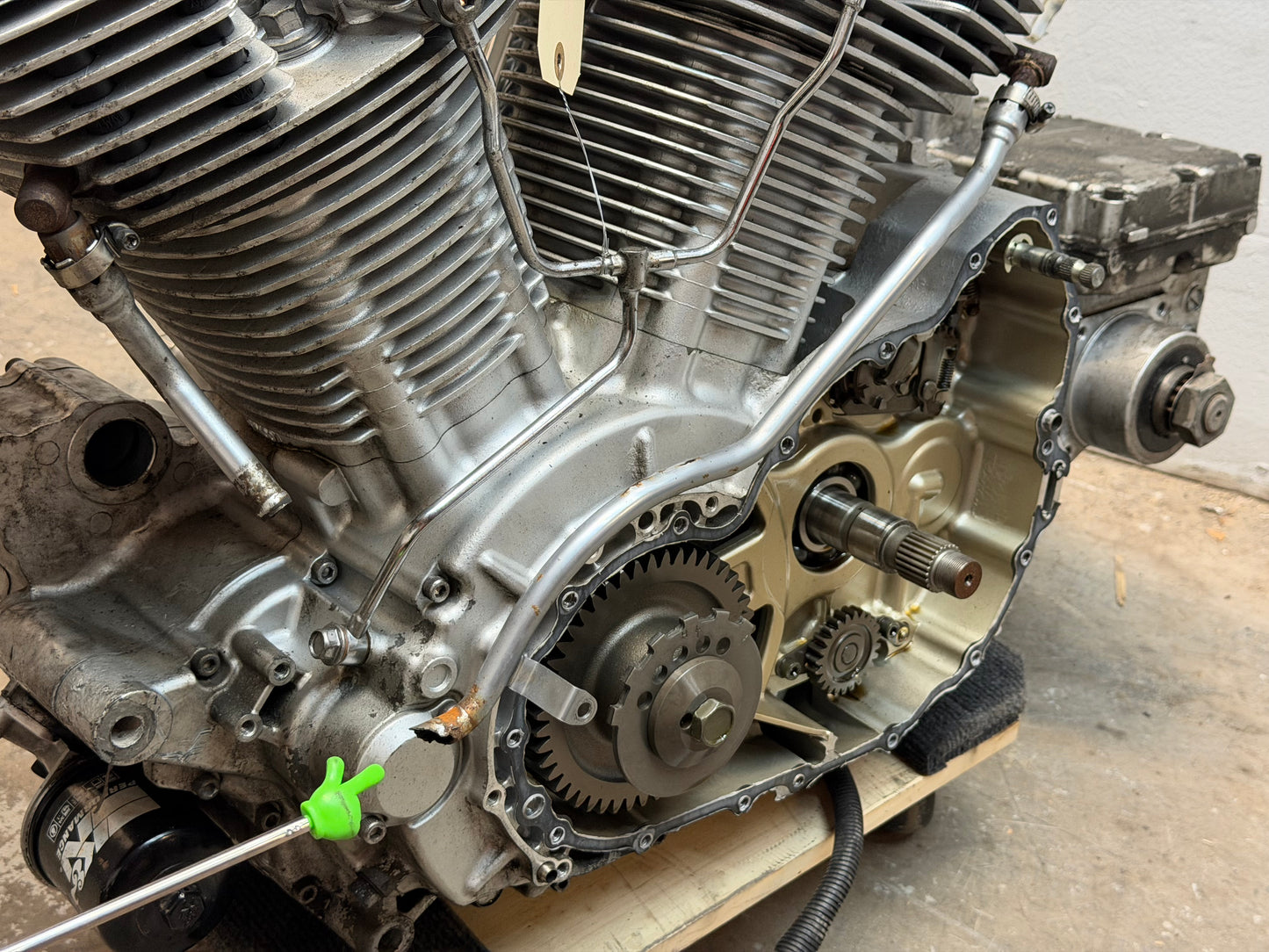 99-03 Yamaha Road Star Silverado XV1600 OEM Engine Transmission RUNS *NO CLUTCH*