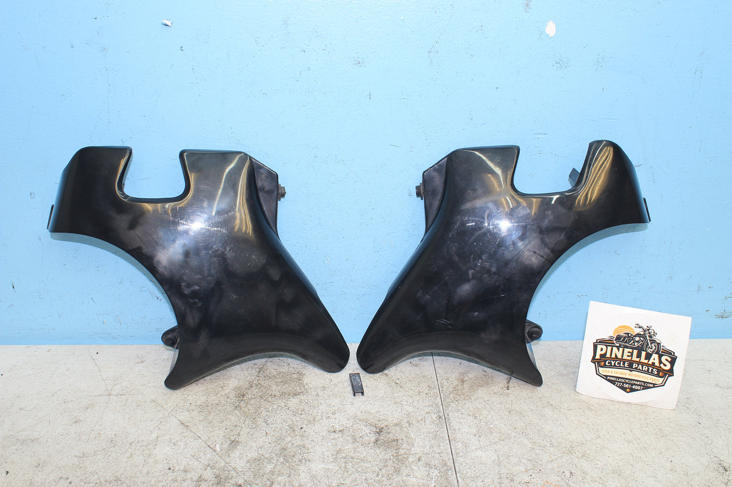 98-03 Honda Shadow VT750 ACE Deluxe OEM Front Frame Neck Covers Left Right