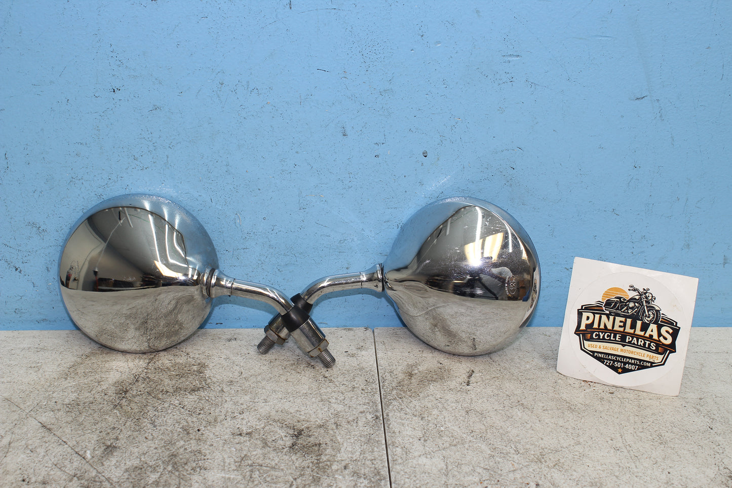 98-03 Honda Shadow VT750 ACE Deluxe OEM Mirrors Left Right *PAIR* 88210-MBA-670