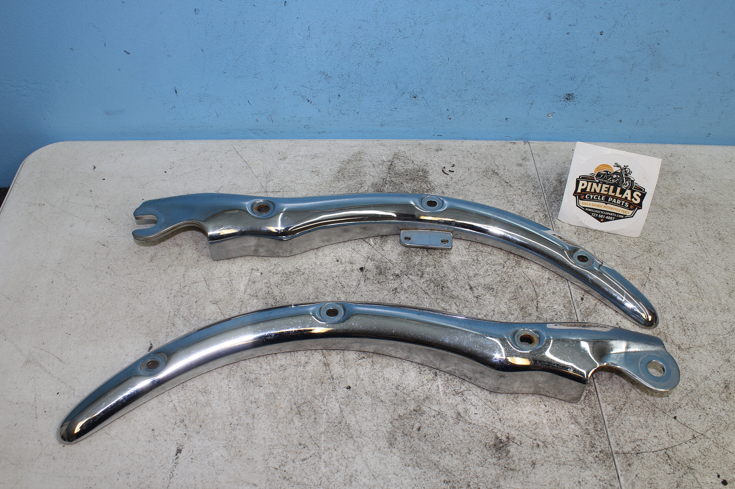 98-03 Honda Shadow VT750 ACE Deluxe OEM Rear Grab Rails Fender Mount Left Right
