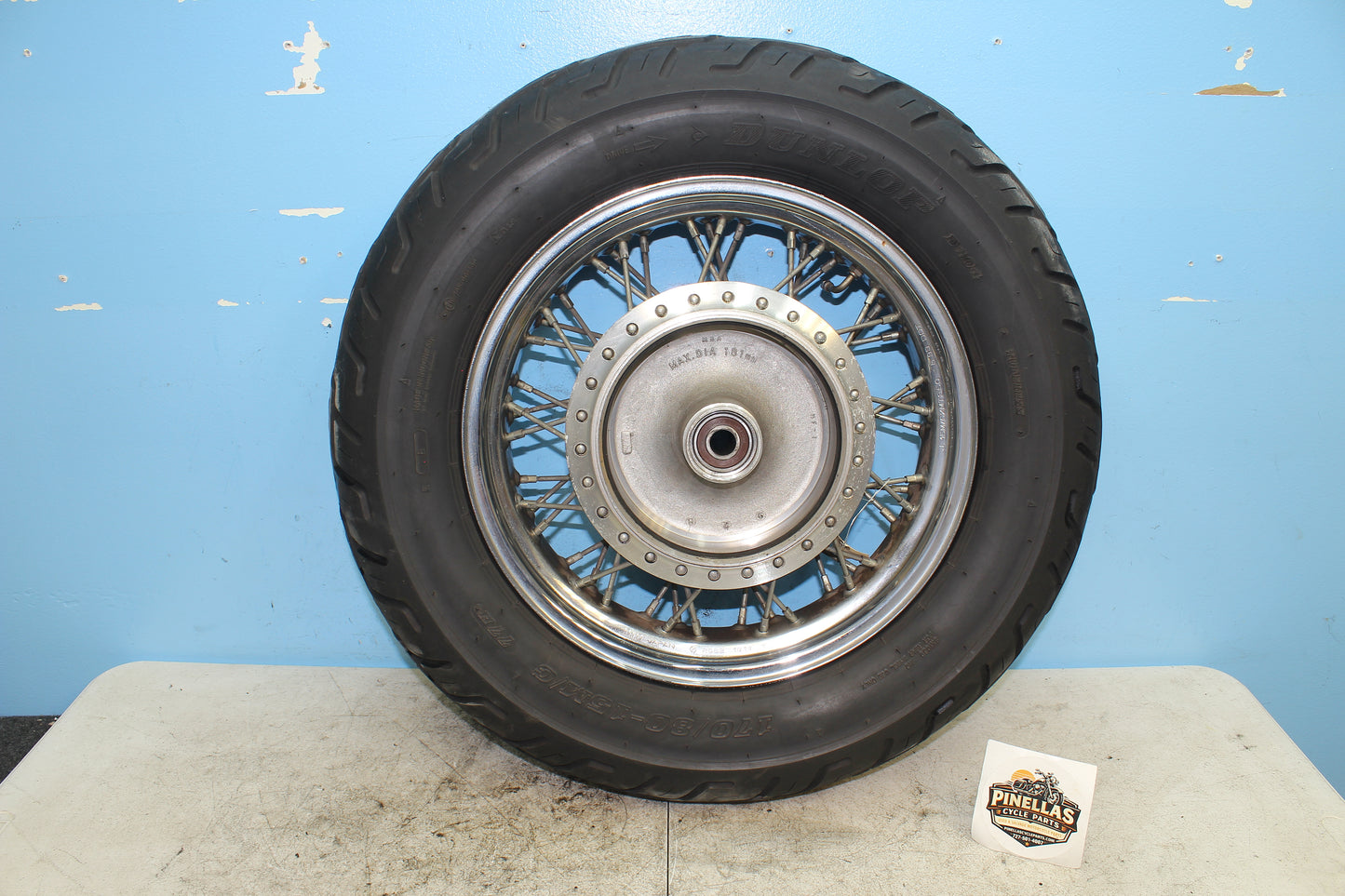 98-03 Honda Shadow VT750 ACE Deluxe OEM Rear Rim Wheel Tire *Straight*