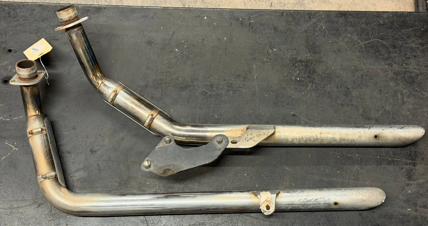 98-03 Honda Shadow VT750 ACE Deluxe Aftermarket Drag Pipes Full Exhaust