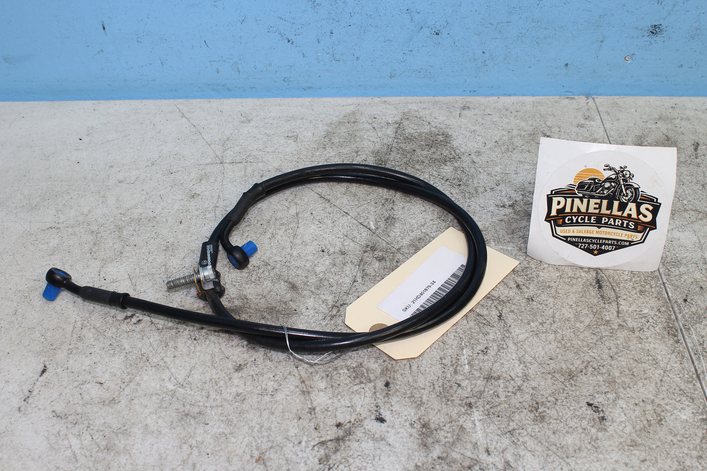 14-22 Harley Davidson Sportster 883 Front Brake Line Hose for 10" Bars NON ABS