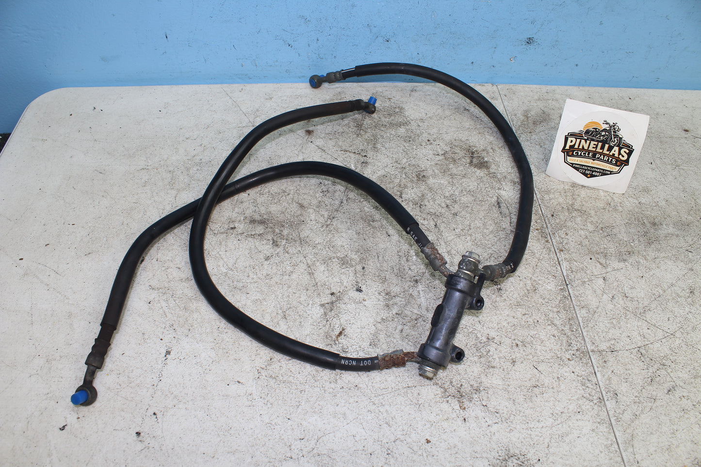 99-04 Kawasaki Vulcan Nomad VN1500 OEM Front Brake Line Hose