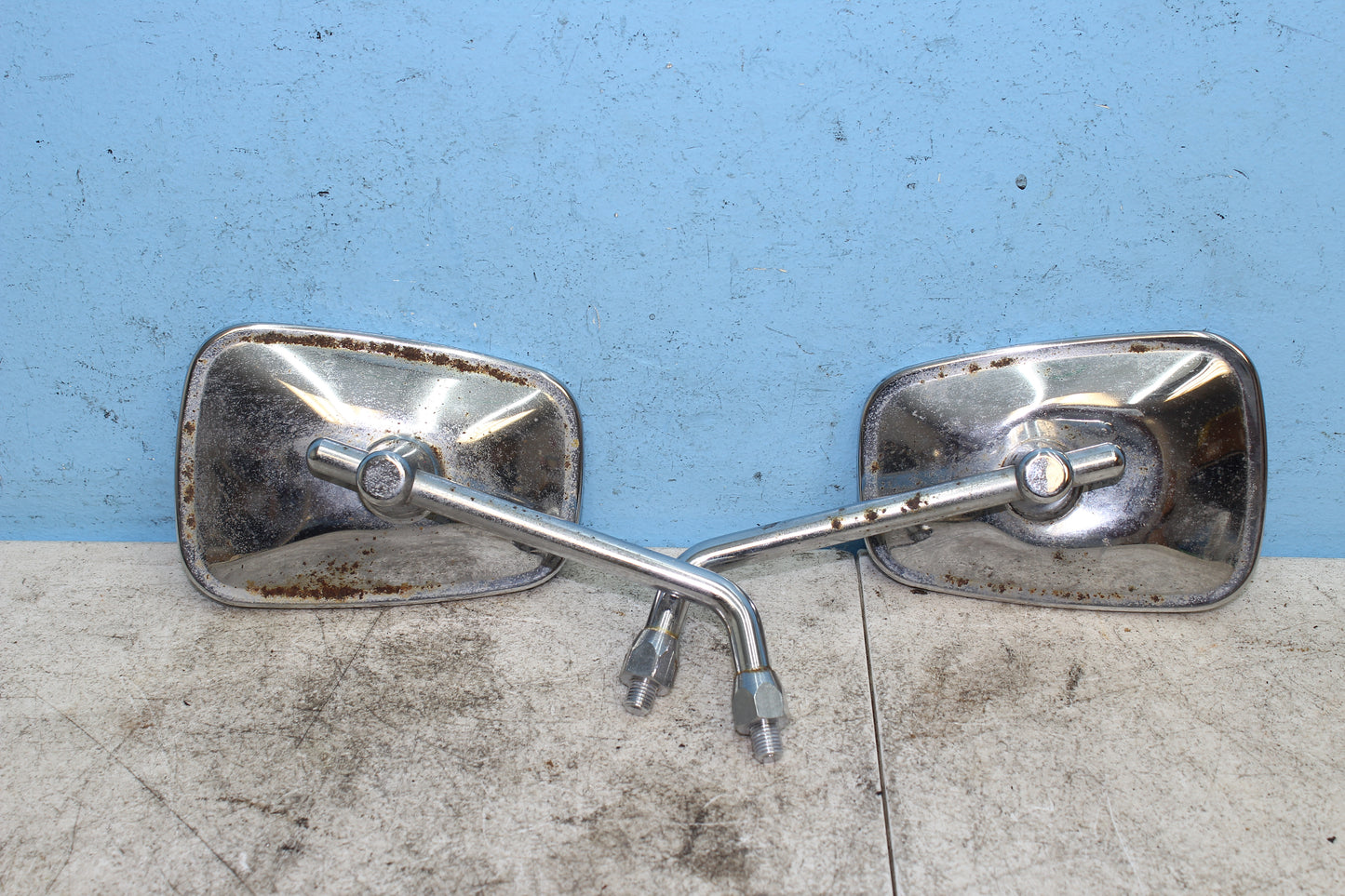 99-04 Kawasaki Vulcan Nomad VN1500 OEM Mirrors Left Right 56001-1503, 56001-1504