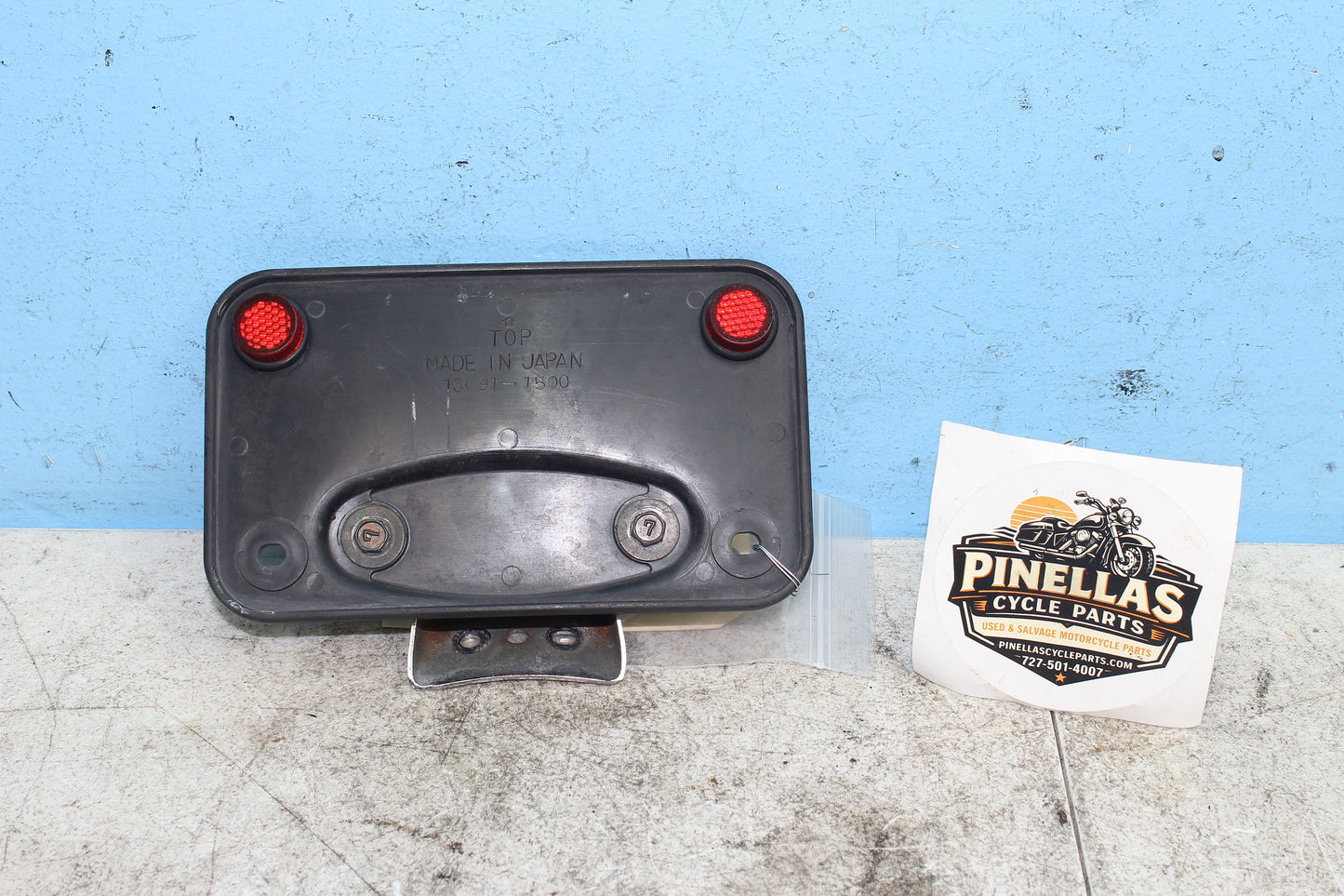 99-04 Kawasaki Vulcan Nomad VN1500 OEM License Plate Mounting Bracket