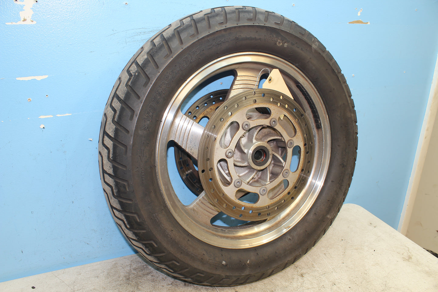 99-04 Kawasaki Vulcan Nomad VN1500 OEM Front Wheel Rim STRAIGHT *DRY ROT*