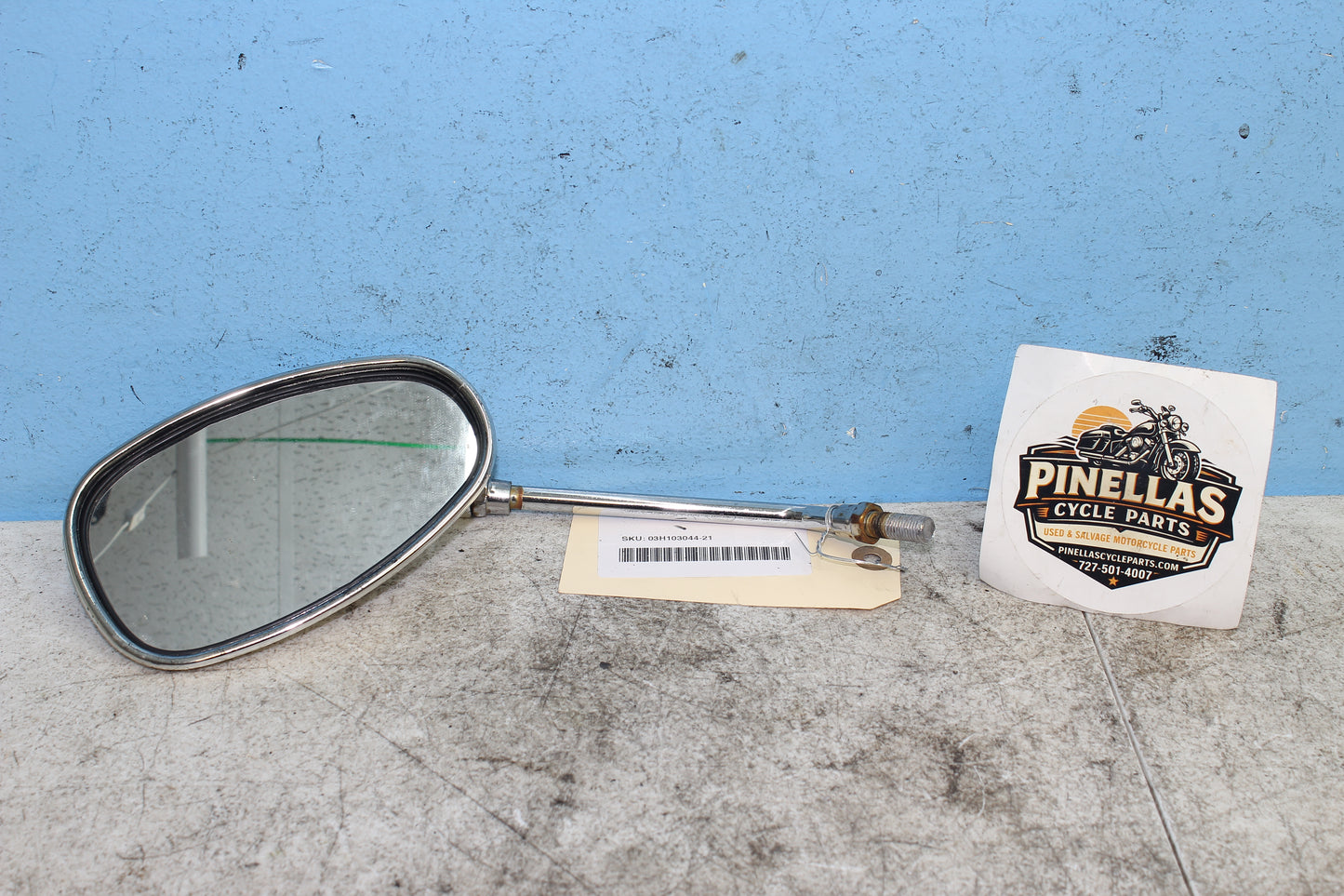 98-03 Honda Shadow VT 750 Deluxe ACE OEM Left Mirror *DMG* 88210-MBA-670