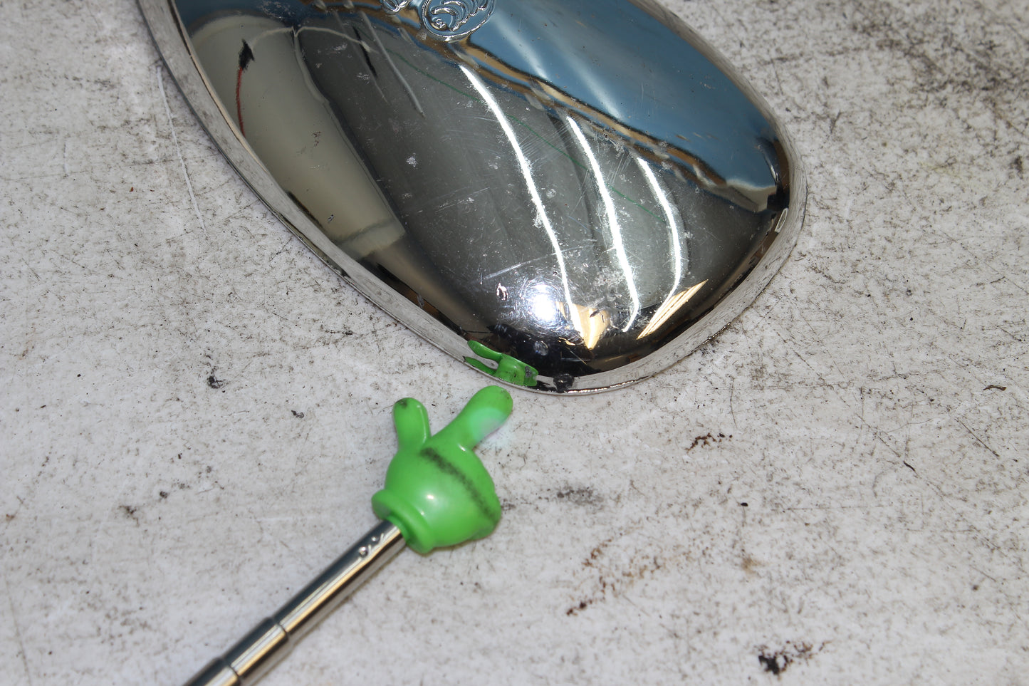98-03 Honda Shadow VT 750 Deluxe ACE OEM Left Mirror *DMG* 88210-MBA-670
