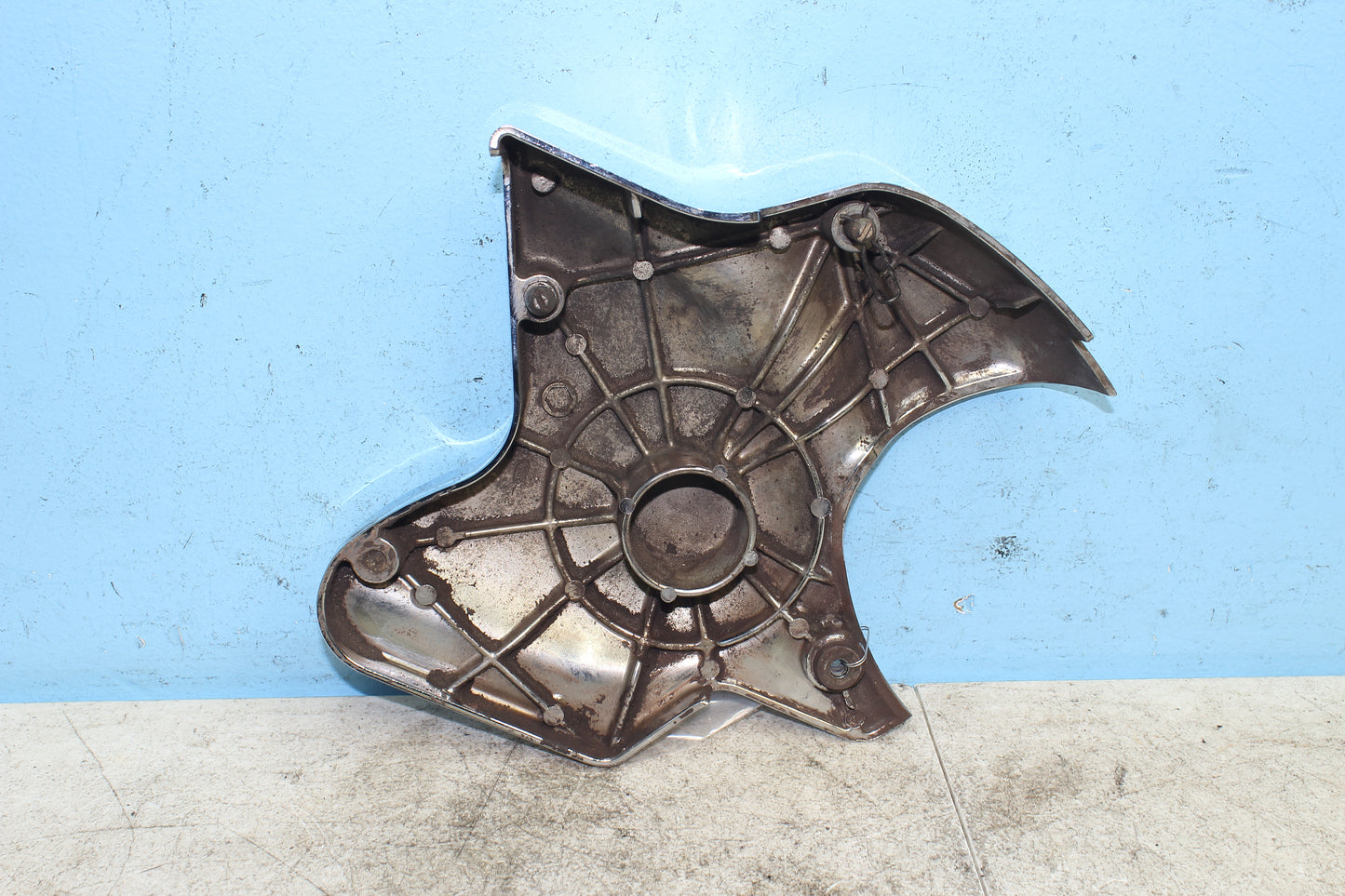98-03 Honda Shadow VT 750 Deluxe ACE OEM Left Side Engine Sproket Chain Cover