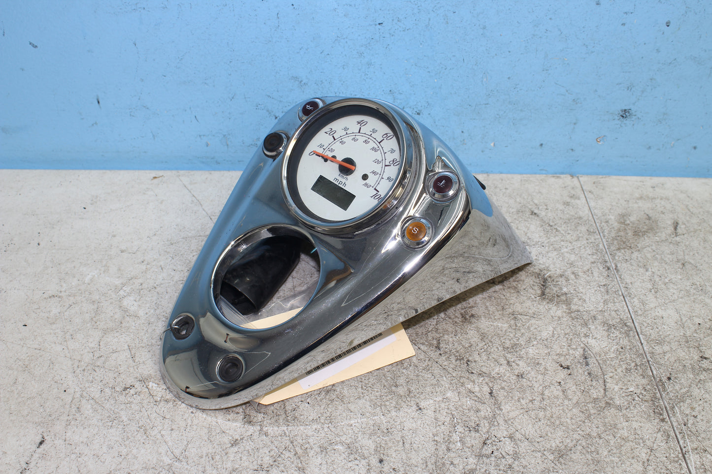 98-03 Honda Shadow VT 750 Deluxe ACE Speedometer Gauge w/ Bezel Trim 44k Miles