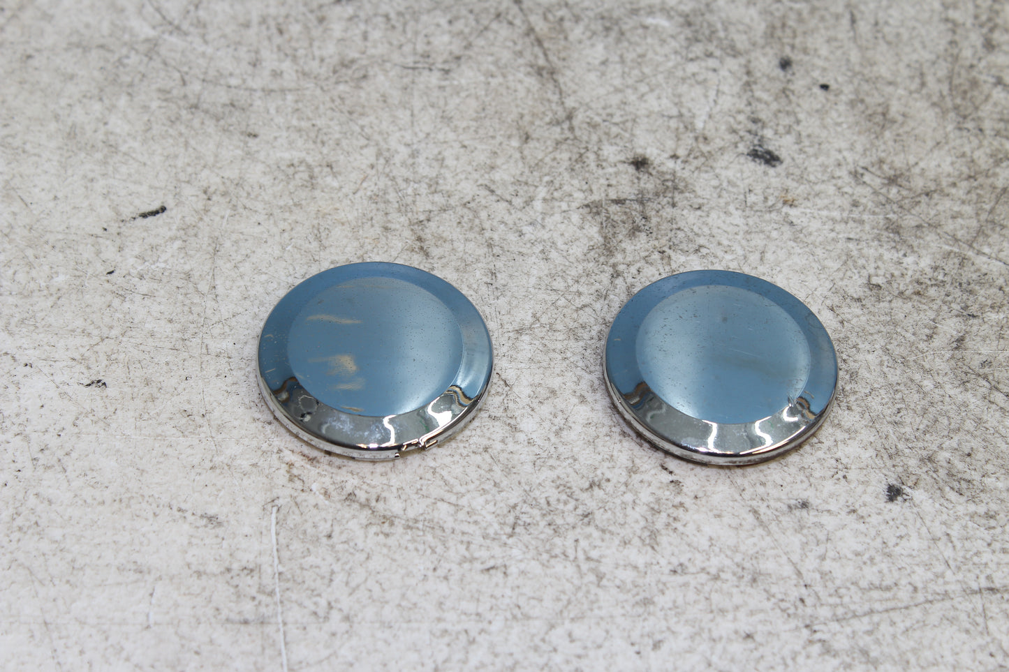 98-03 Honda Shadow VT 750 Deluxe ACE OEM Swing Arm Pivot Bolt Covers Caps