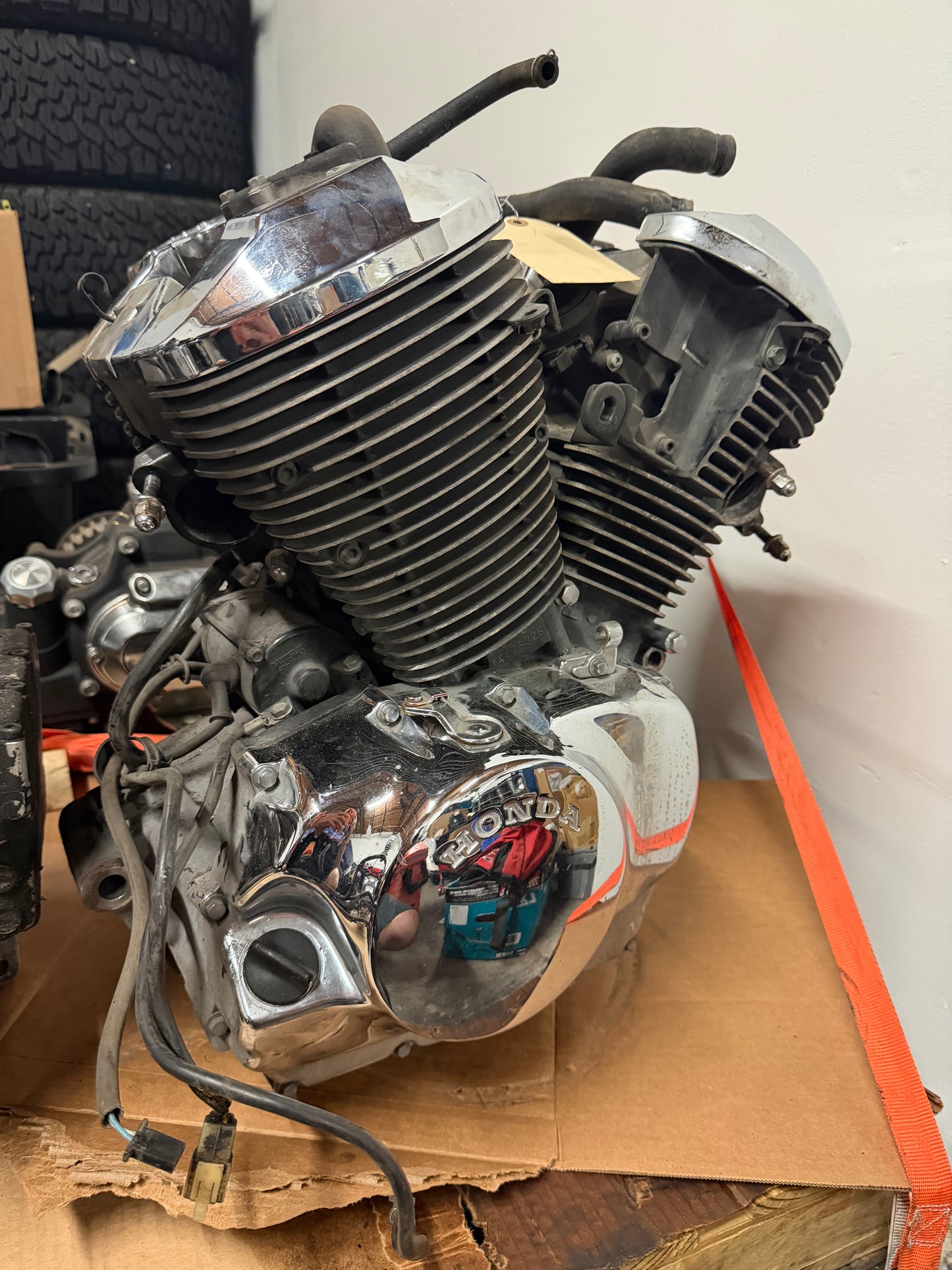 98-03 Honda Shadow VT 750 Deluxe ACE Engine Motor Transmission RUNS 44k Miles