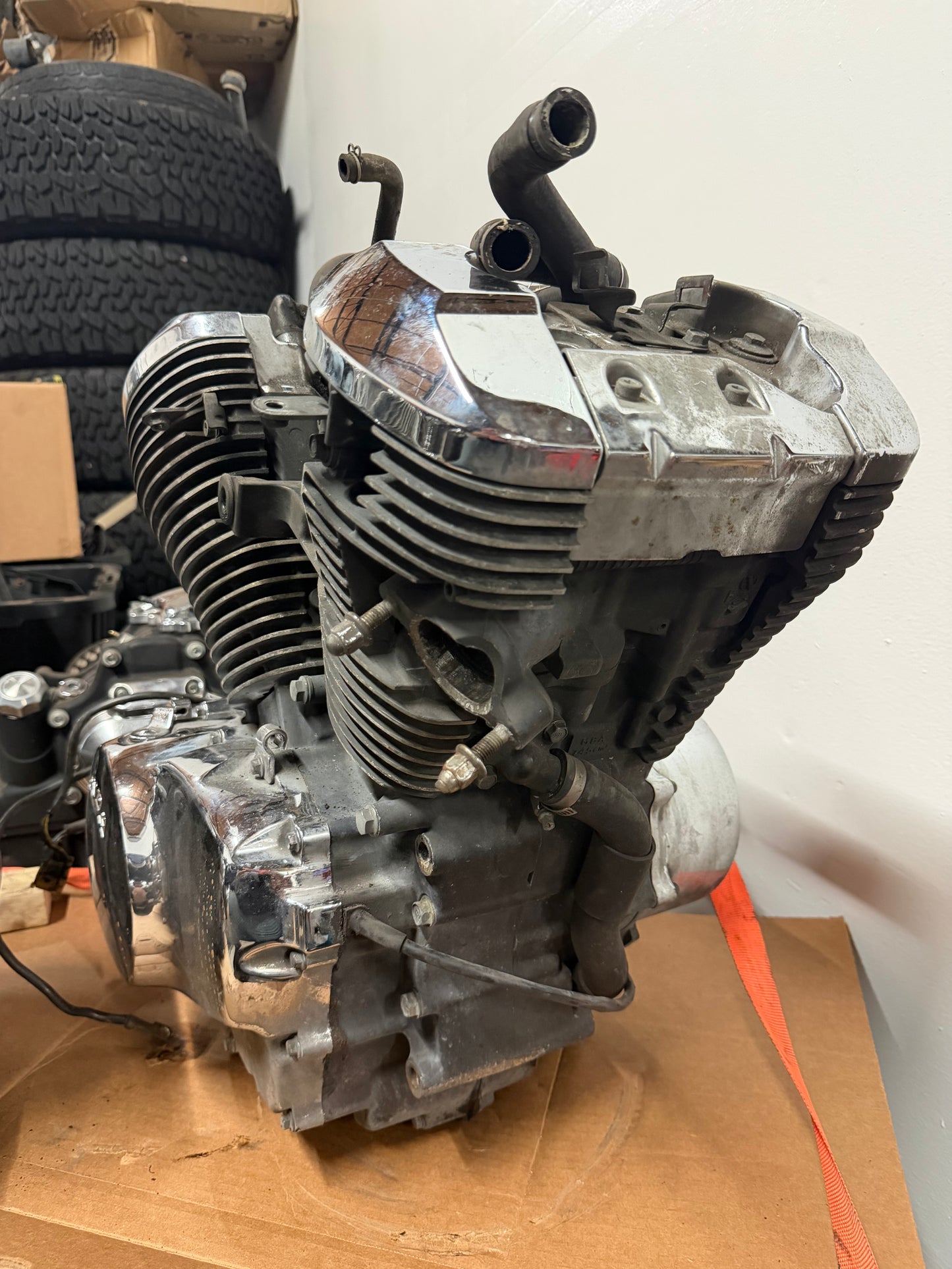 98-03 Honda Shadow VT 750 Deluxe ACE Engine Motor Transmission RUNS 44k Miles