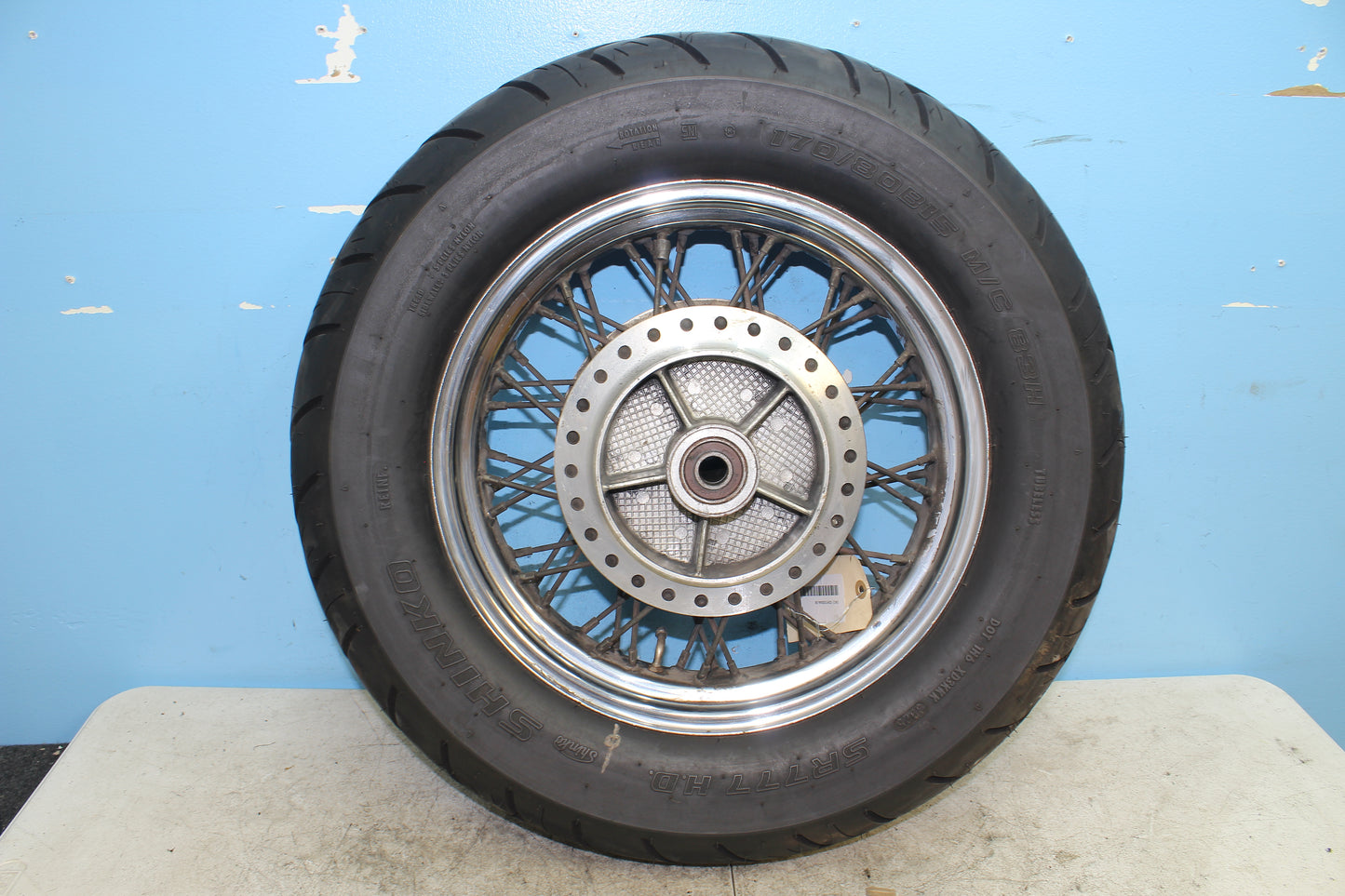 98-03 Honda Shadow VT 750 Deluxe ACE OEM Rear Wheel Rim Tire *Straight*
