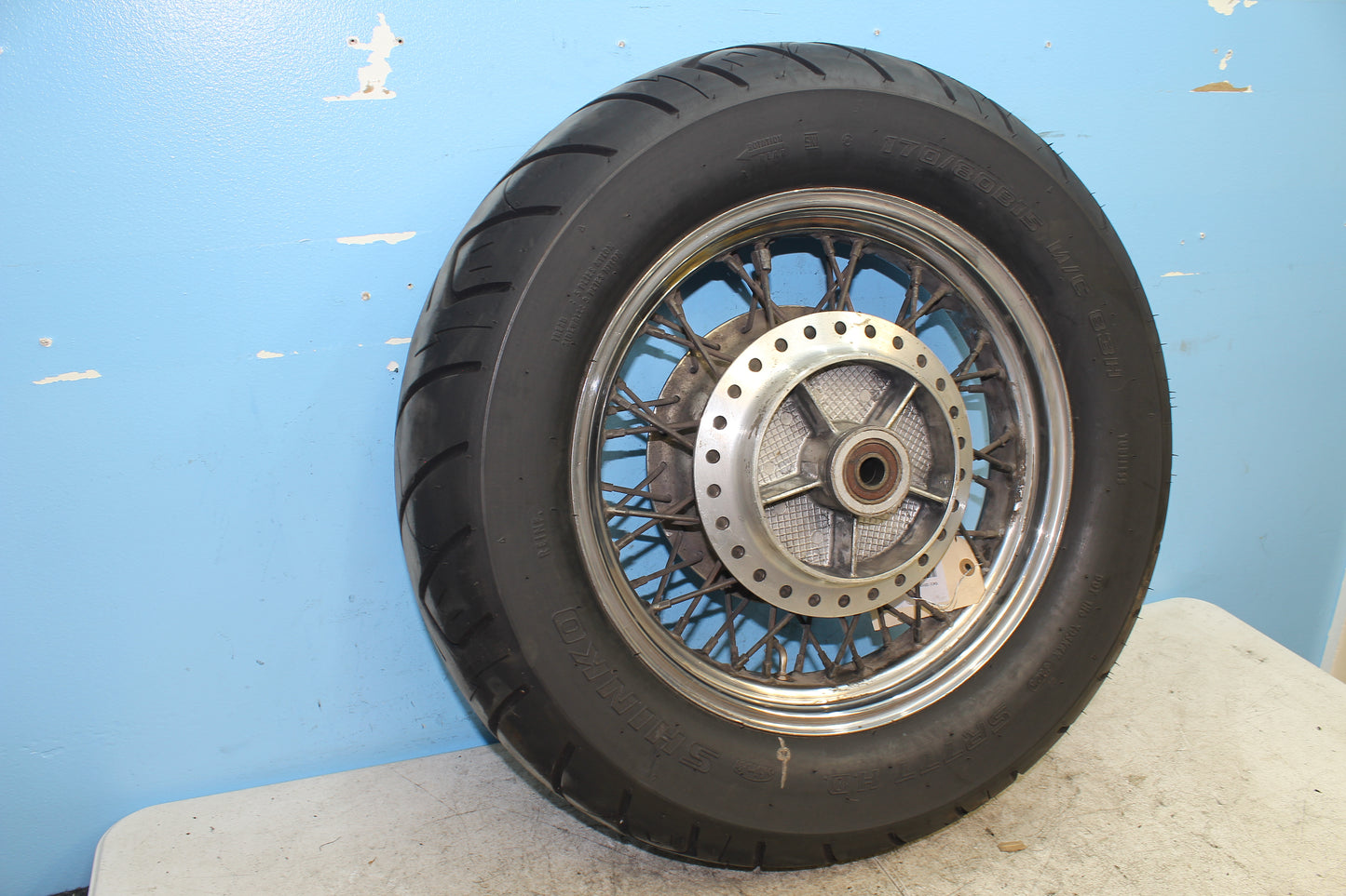 98-03 Honda Shadow VT 750 Deluxe ACE OEM Rear Wheel Rim Tire *Straight*