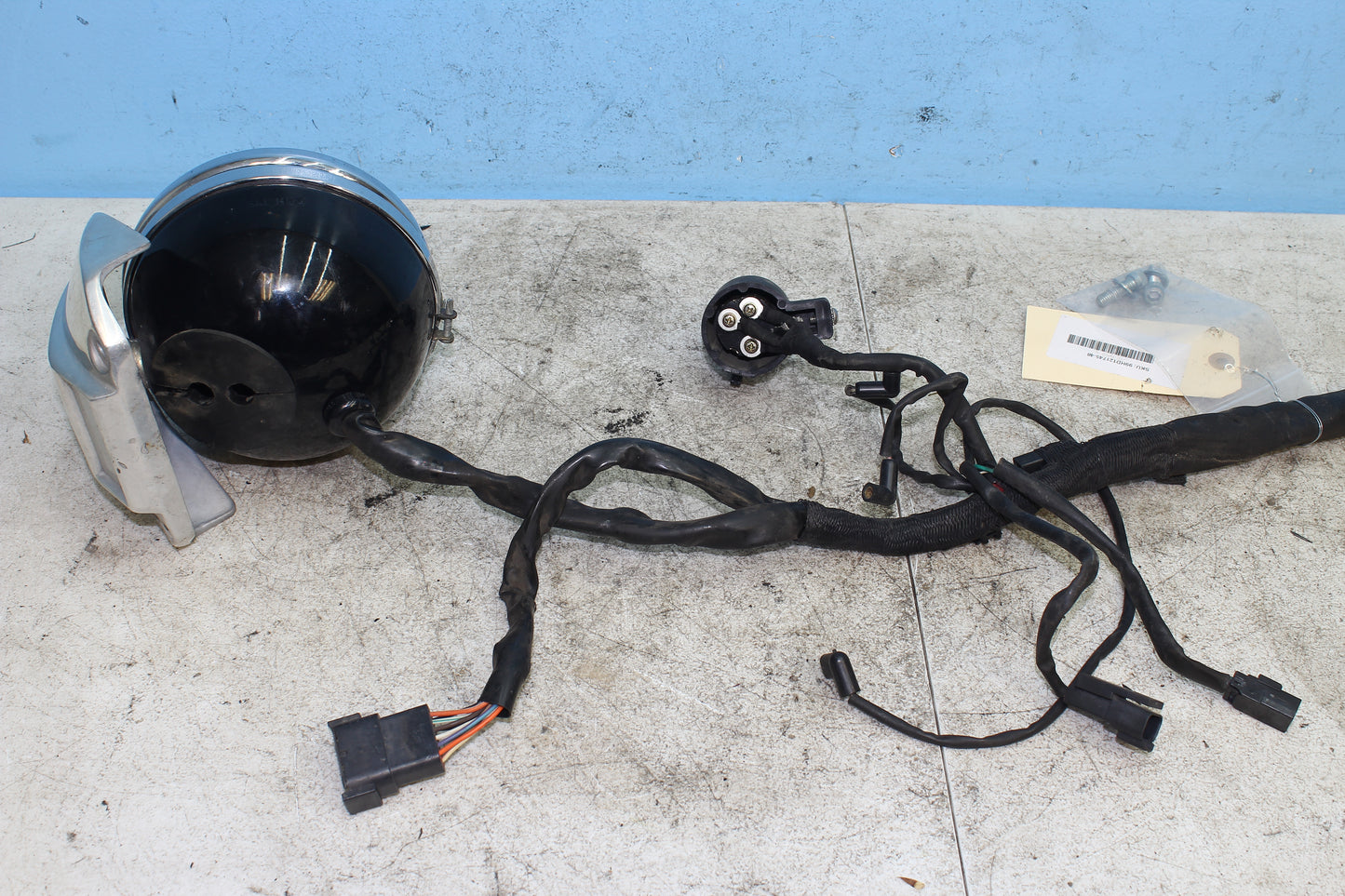98-03 Harley Sportster Hugger 883 Main Wiring Harness Headlight Ignition w/ Key