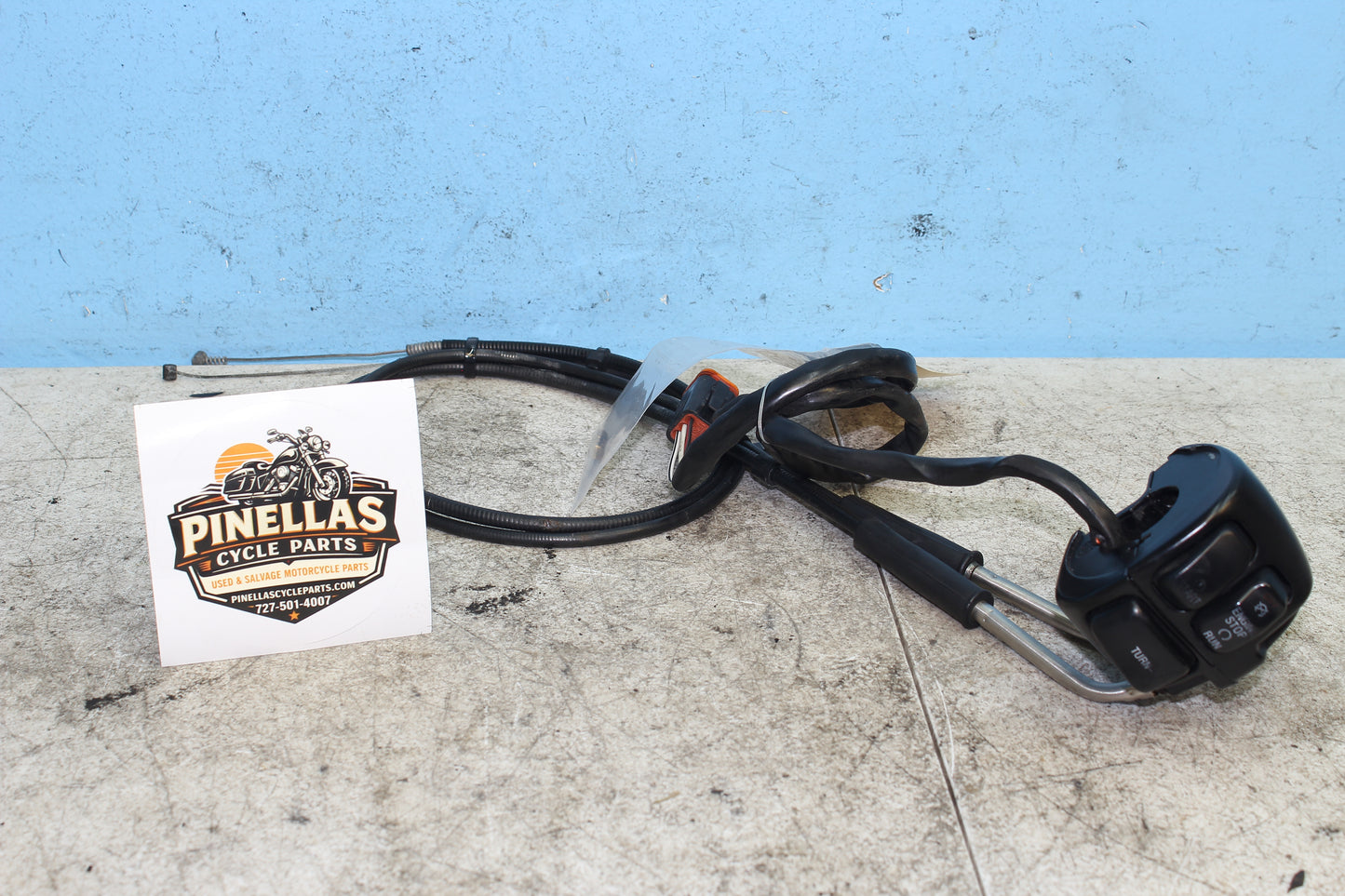 98-03 Harley Sportster Hugger 883 OEM Right Hand Start Kill Switch Control Cable