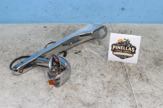 98-03 Harley Sportster Hugger 883 OEM Rear Right Turn Signal Strut Cover *DMG*