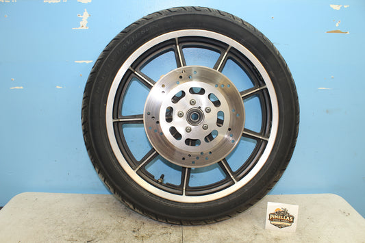 98-03 Harley Sportster Hugger 883 OEM Front Wheel Rim Tire 43594-96