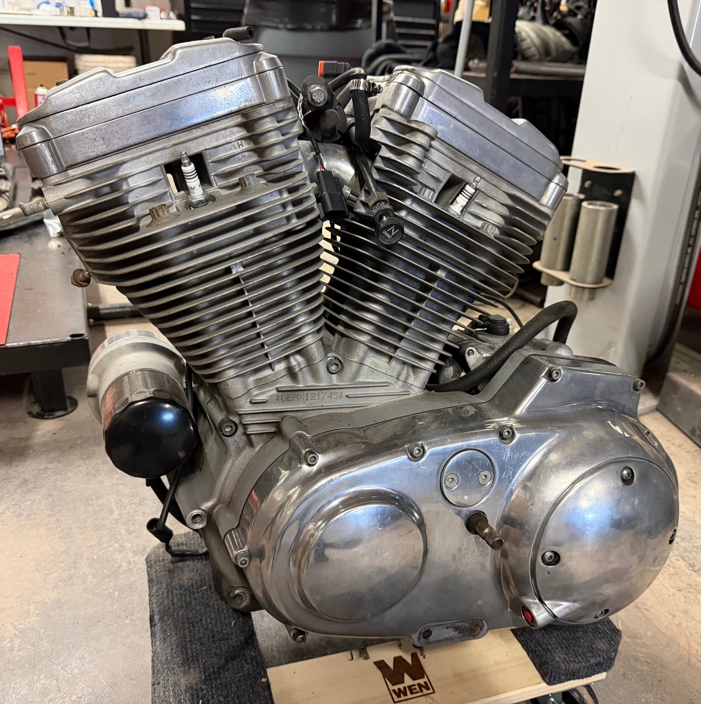 98-03 Harley Sportster Hugger 883 OEM Engine Motor Transmission RUNS *UKN MILES*