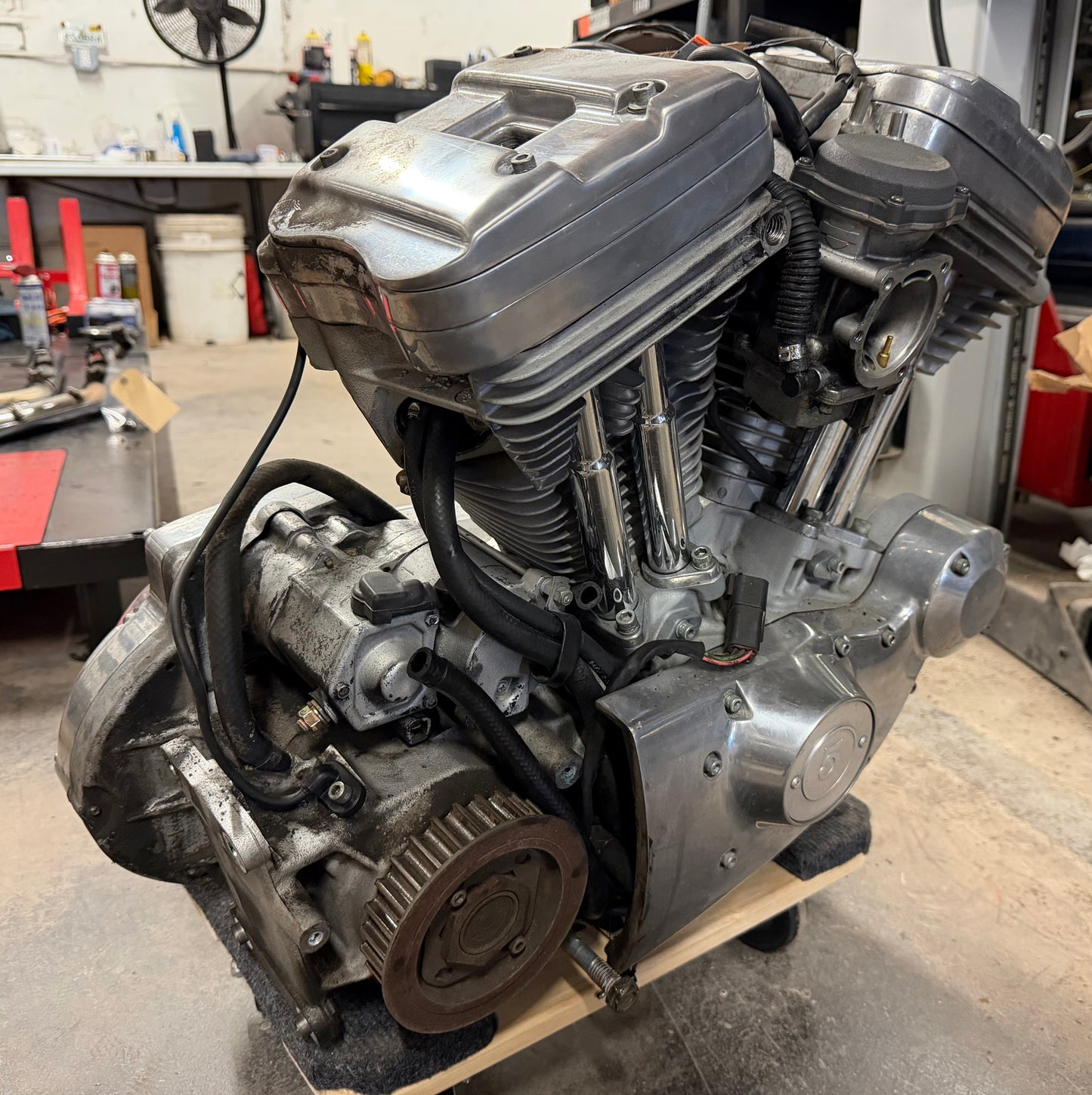 98-03 Harley Sportster Hugger 883 OEM Engine Motor Transmission RUNS *UKN MILES*