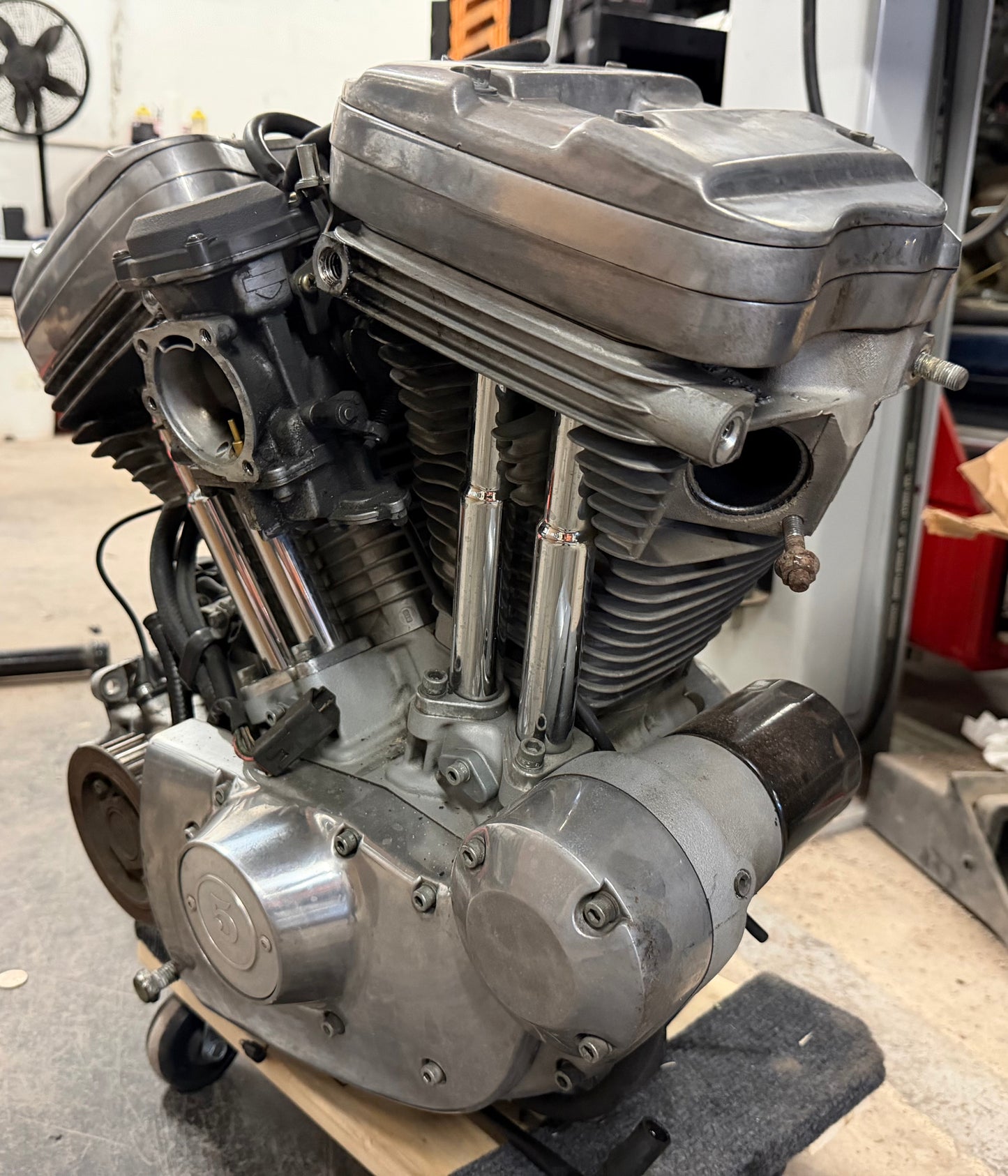98-03 Harley Sportster Hugger 883 OEM Engine Motor Transmission RUNS *UKN MILES*