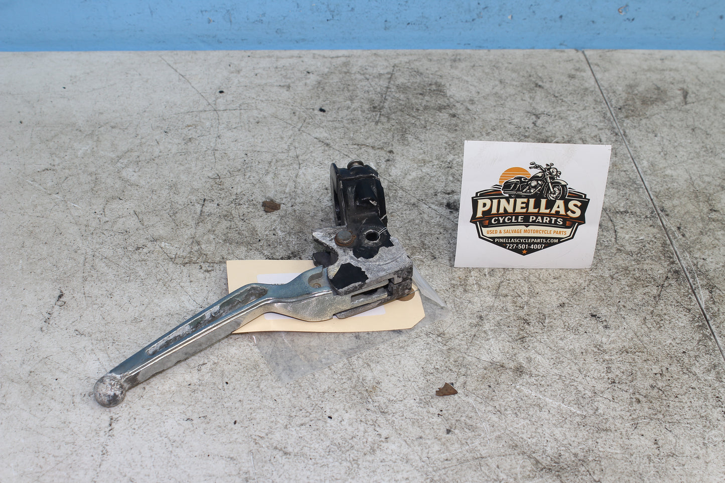 82-85 Harley Sportster XLX1000 Ironhead Clutch Lever w/ Perch Clamp