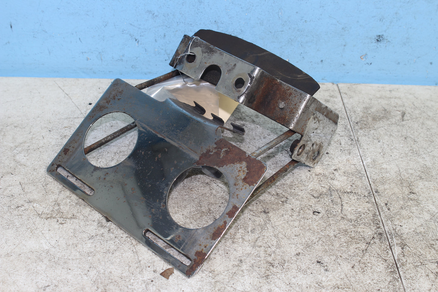 82-85 Harley Sportster XLX1000 Ironhead Rear License Plate Mount Bracket