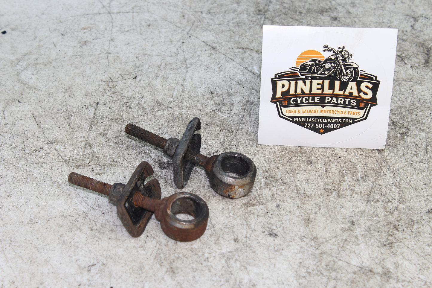 82-85 Harley Sportster XLX1000 Drive Chain Swing Arm Tensioners Adjuster