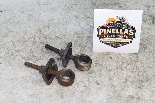 82-85 Harley Sportster XLX1000 Drive Chain Swing Arm Tensioners Adjuster