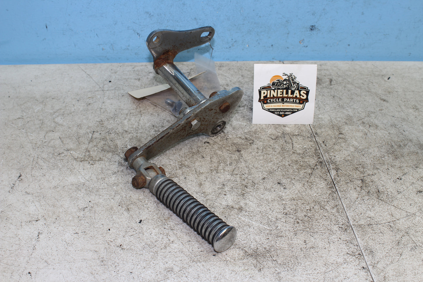 82-85 Harley Sportster XLX1000 Left Foot Mount Bracket Peg Forward Control