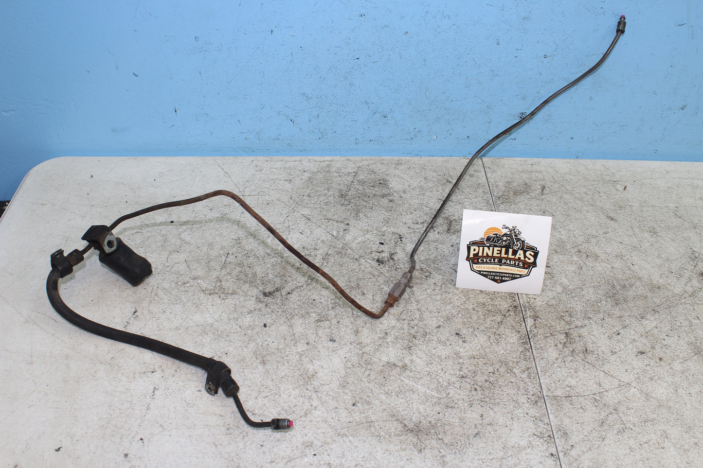 82-85 Harley Sportster XLX1000 Ironhead Rear Brake Line Hose