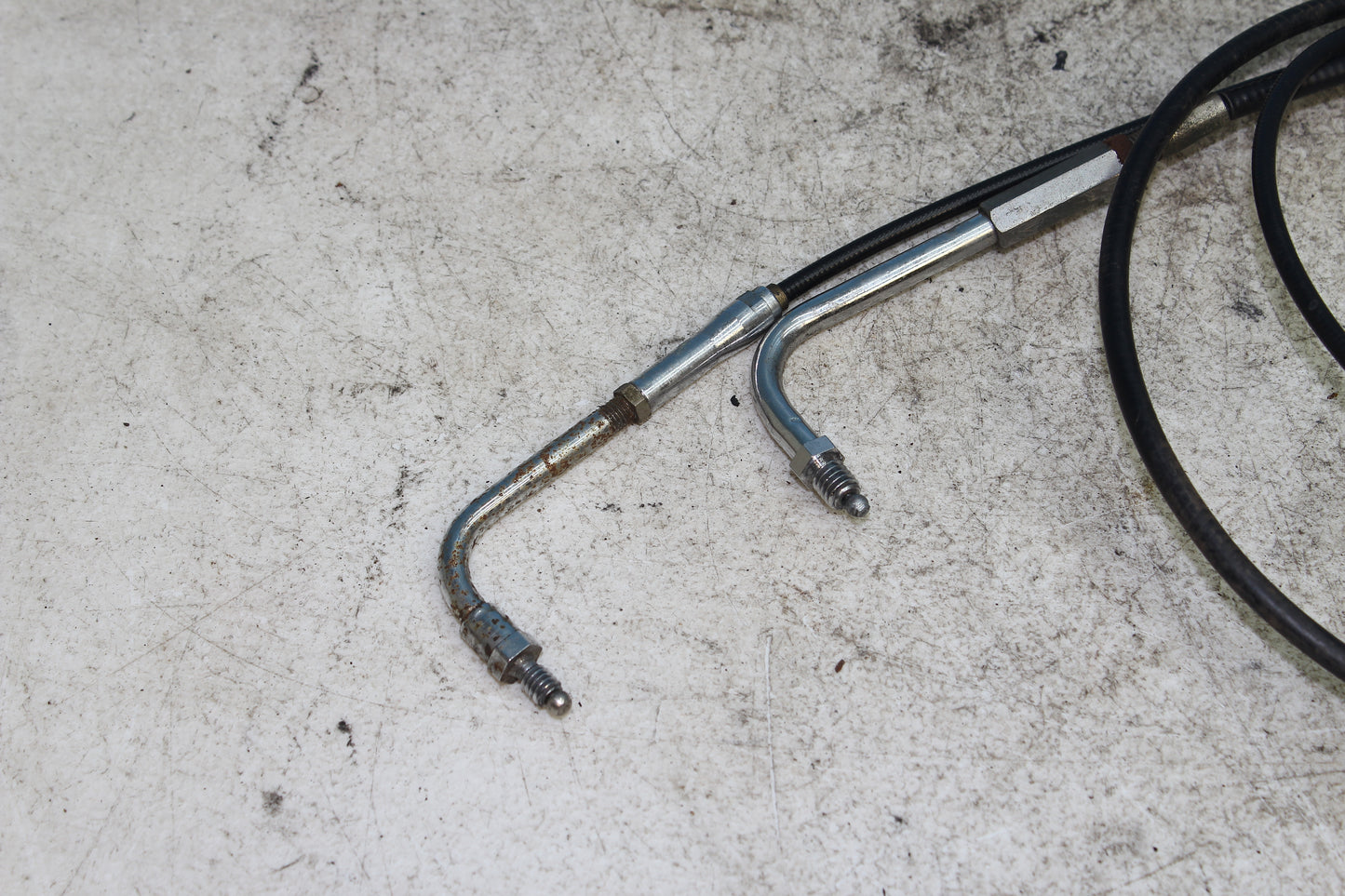 82-85 Harley Sportster XLX1000 Ironhead Throttle Cables Line
