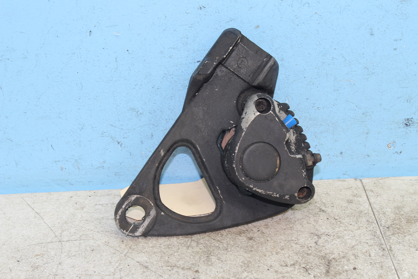 82-85 Harley Sportster XLX1000 Ironhead Rear Brake Caliper w/ Mount Bracket