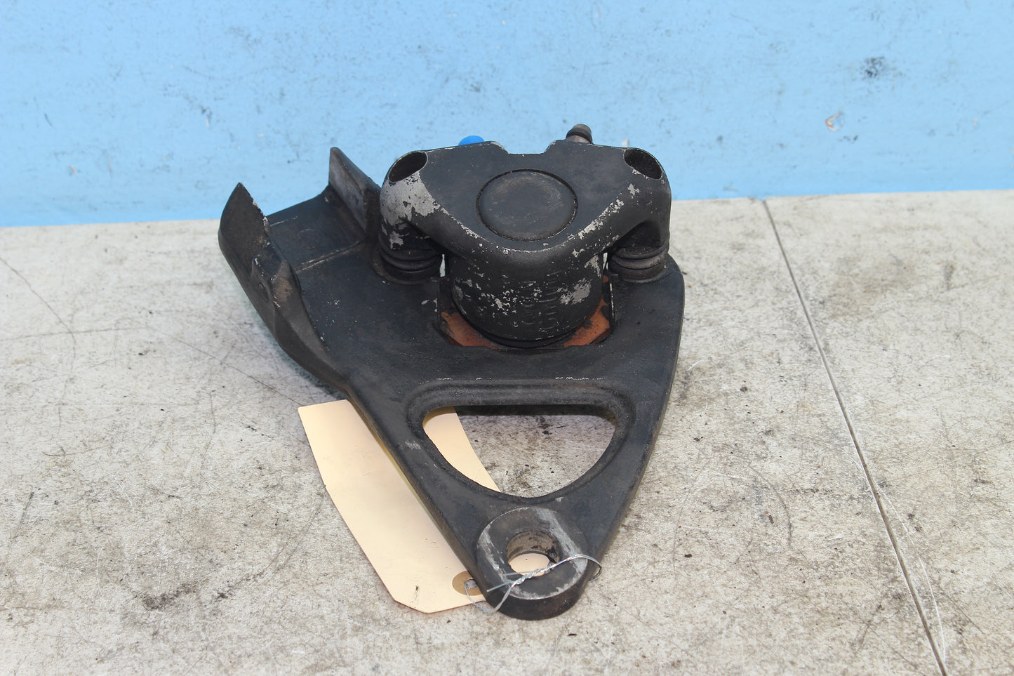 82-85 Harley Sportster XLX1000 Ironhead Rear Brake Caliper w/ Mount Bracket