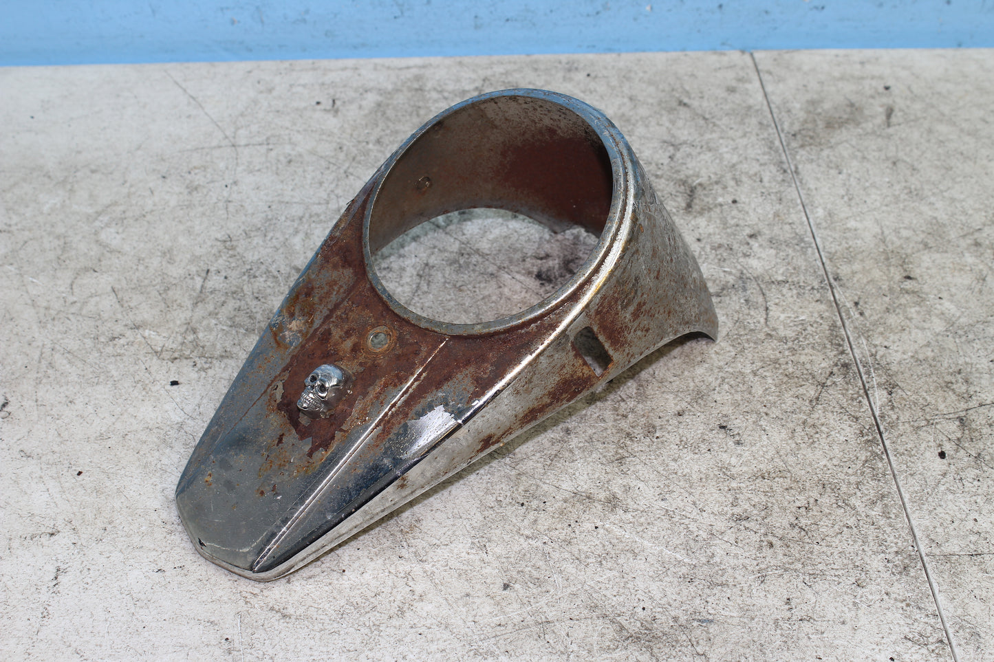 82-85 Harley Sportster XLX1000 Ironhead Speedometer Surround Trim Bezel