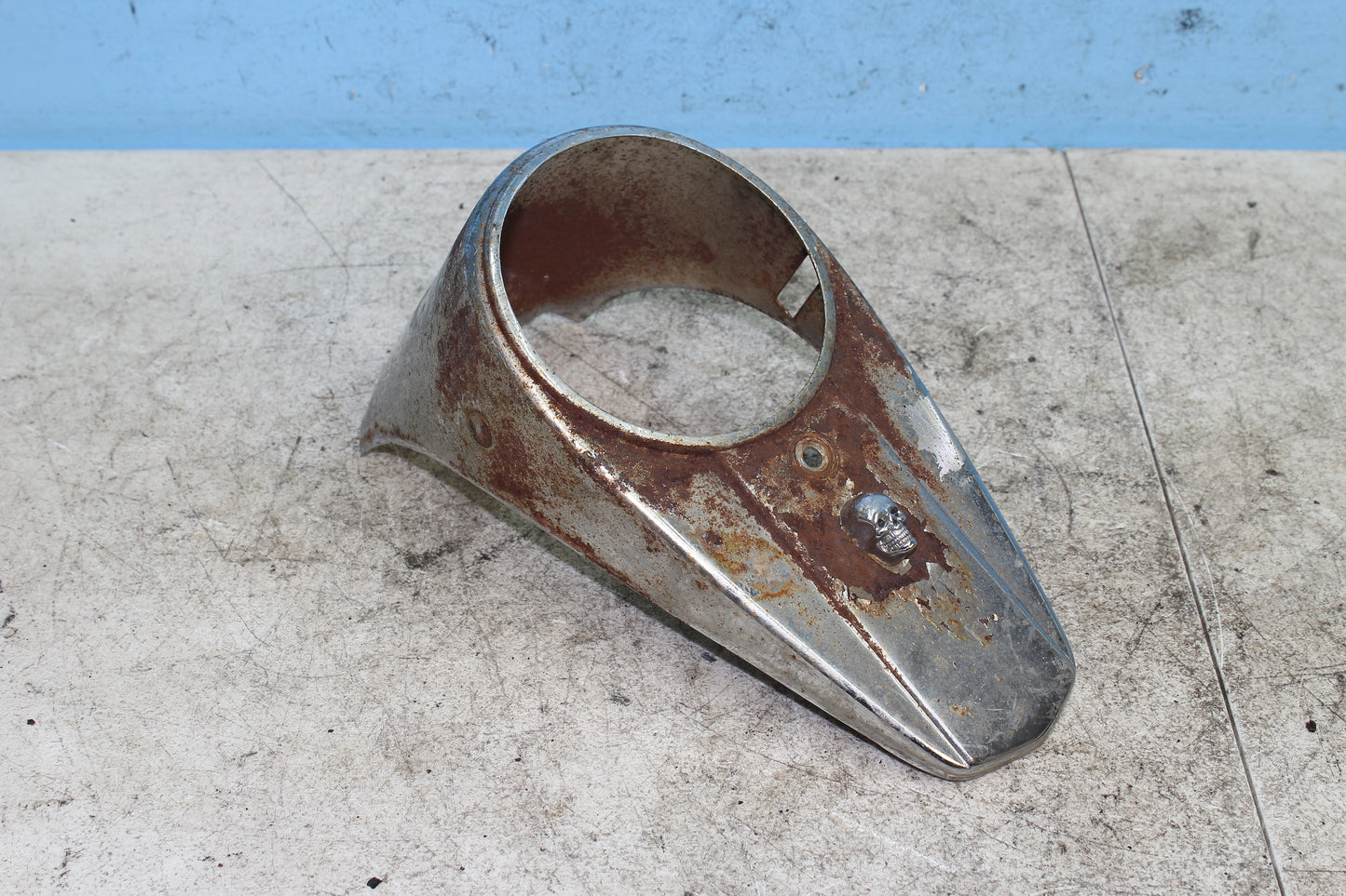 82-85 Harley Sportster XLX1000 Ironhead Speedometer Surround Trim Bezel